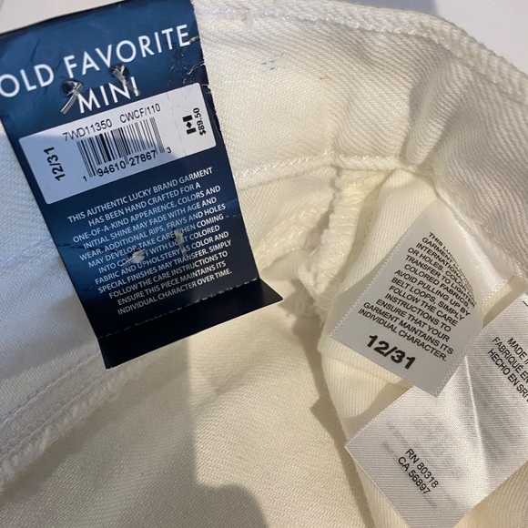 NWT Lucky Brand White Mini Skirt 12 / 31 - Picture 5 of 5